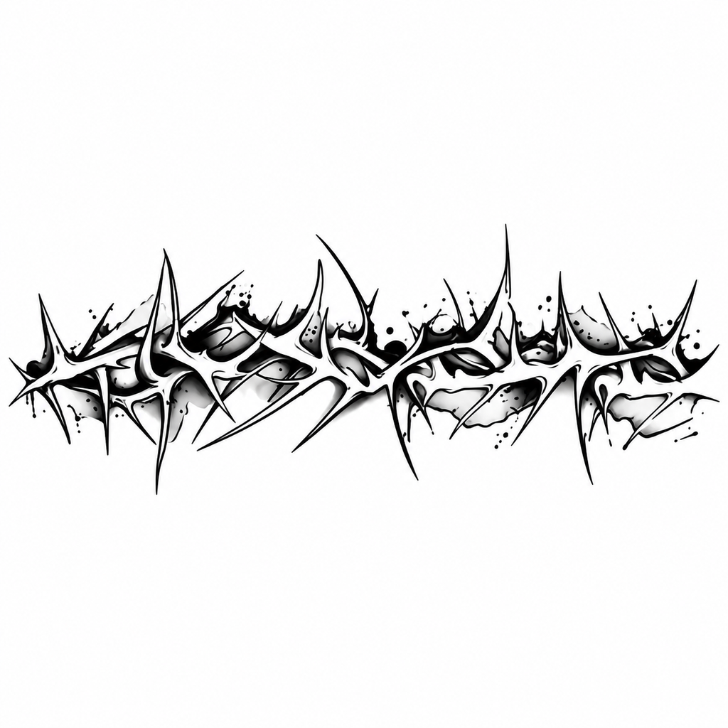 Celtic Barbed Wire Semi-Permanent Tattoo – Black Tribal Braided Armband Design, Water-Resistant, Long-Lasting (18.8 × 2.2 Inches) | Tats4u