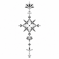 Ornamental Floral Spine Semi-Permanent Tattoo – Elegant Mandala Design | Tats4u