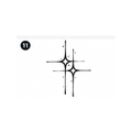 Minimalist Cross Semi-Permanent Tattoo – Fine-Line Black Design | Tats4u