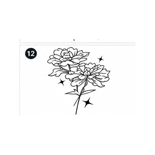 Floral Branch Semi-Permanent Tattoo – Delicate Botanical Design | Tats4u