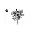 Wildflower Bouquet Semi-Permanent Tattoo – Botanical Floral Design | Tats4u
