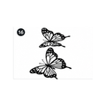 Butterfly Duo Semi-Permanent Tattoo – Classic Black Wing Design | Tats4u