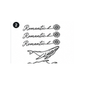 Romantic Script & Whale Semi-Permanent Tattoo – Minimalist Art | Tats4u