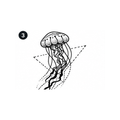 Realistic Jellyfish Semi-Permanent Tattoo – Fine-Line Ocean Art | Tats4u