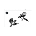 Flying Birds Semi-Permanent Tattoo – Dynamic Nature-Inspired Art | Tats4u