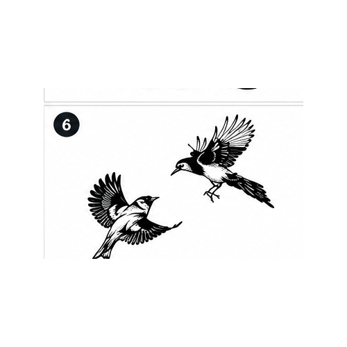 Flying Birds Semi-Permanent Tattoo – Dynamic Nature-Inspired Art | Tats4u