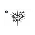 Spiked Heart Semi-Permanent Tattoo – Edgy Gothic Heart Design | Tats4u