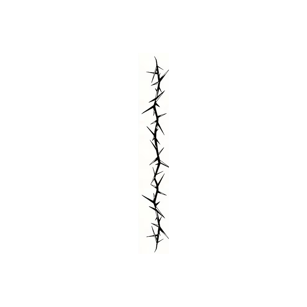 Black Thorn Barbed Wire Semi-Permanent Tattoo – Gothic Tribal Design | 6 Designs | Tats4u
