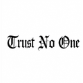 Trust No One Gothic Lettering Semi-Permanent Tattoo – 7.08 × 4.33 Inches | Tats4u